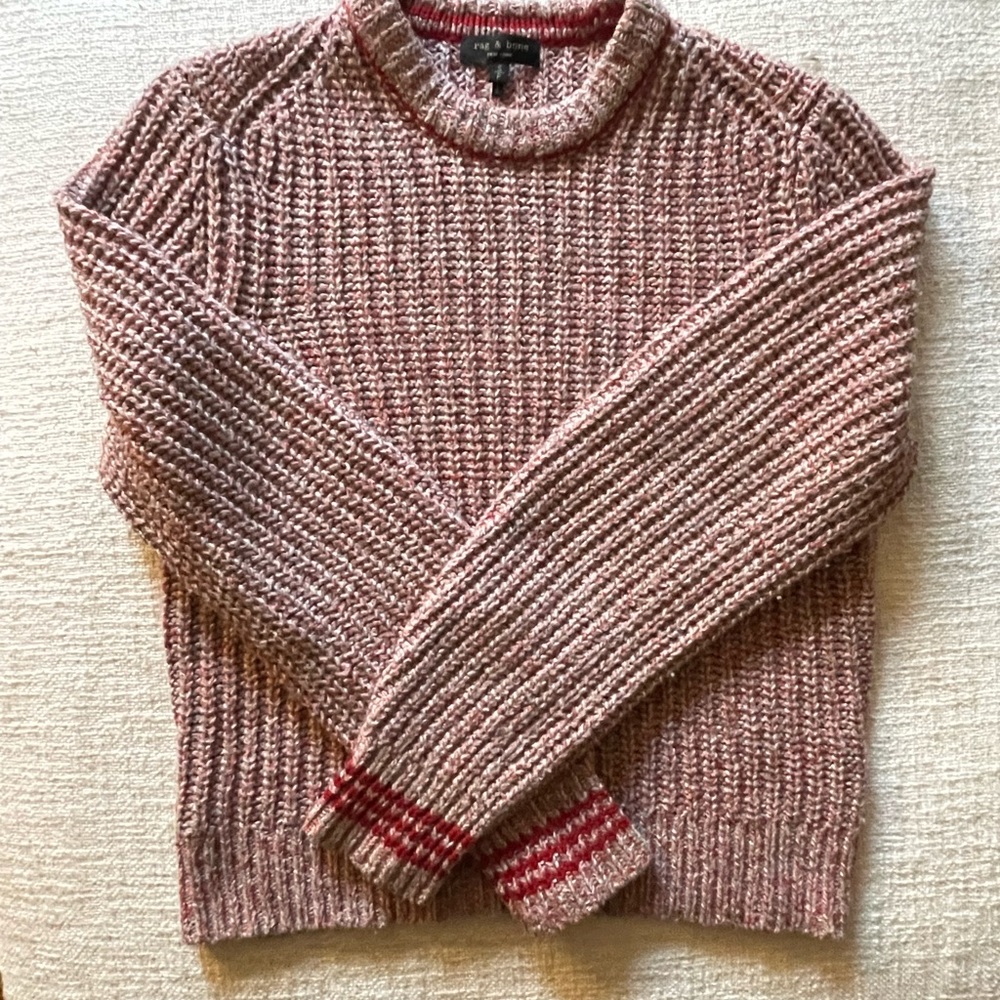 Rag and bone Merino wool red sweater in good condition